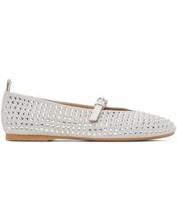 JW Anderson - Ballerines de style charles ix blanches en suède - Lyst