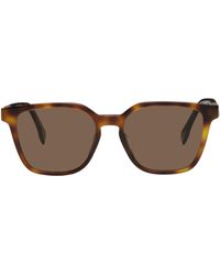 Fendi - Tortoiseshell Diagonal Sunglasses - Lyst