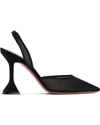 AMINA MUADDI - Holli Mesh Sling 95 Heels - Lyst