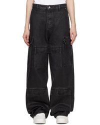 Who Decides War - Waxed Denim Cargo Pants - Lyst