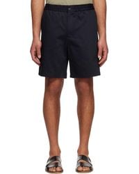 Ami Paris - Cotton Elasticated Waist Shorts - Lyst