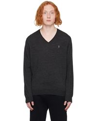 Polo Ralph Lauren - グレー Vネックセーター - Lyst