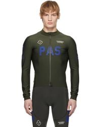 Pas Normal Studios - Khaki 'Pas' Mechanism Thermal Long Sleeve Cycling Top - Lyst