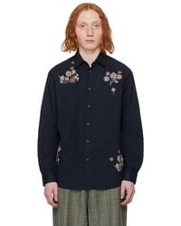 Paul Smith - Navy Embroidered Shirt - Lyst