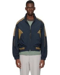 ANDERSSON BELL - Khaki Color Block Nylon Jacket - Lyst