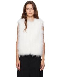 Yves Salomon - Cropped Feather Vest - Lyst
