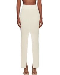 Rick Owens - Off- Concordians Sliced Midi Skirt - Lyst