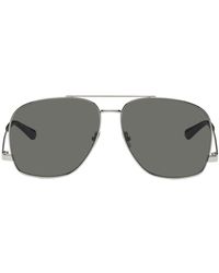 Saint Laurent - Silver Sl 653 Leon Sunglasses - Lyst