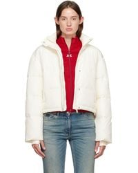 Courreges - Off- Cropped Puffer Jacket - Lyst
