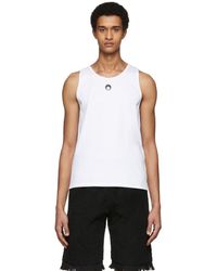 Marine Serre White Logo Tank Top
