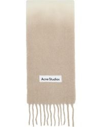 Acne Studios - Off- & Wool Fringe Scarf - Lyst