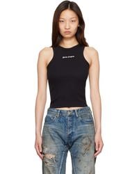 Palm Angels - Classic Logo Fitted Tank Top - Lyst
