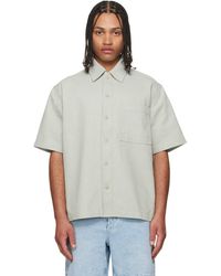 BOSS - Chemise Bleue En Denim À Armure Brisée - Lyst