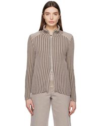 Our Legacy - Cardigan taupe - Lyst