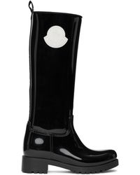 Moncler Black Rubber Ginger Tall Boots