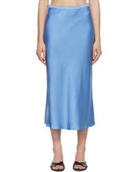 Anine Bing - Bar Silk Midi Skirt - Lyst