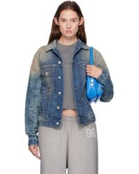Acne Studios - Distressed Denim Jacket - Lyst