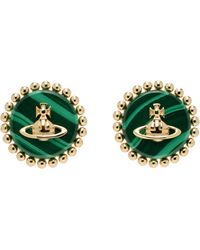 Vivienne Westwood - Gold & Green Neyla Earrings - Lyst