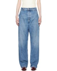 【BOTTEGA VENETA】 インディゴ ターンアップデニム パン BOTTEGA VENETA-Vintage Indigo Turned Up Jeans Jeans in