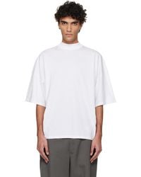 Jil Sander - Cotton Mock-Neck T-Shirt - Lyst