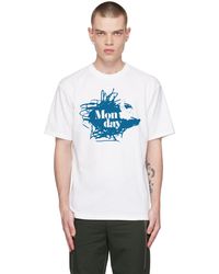 Undercover - T-shirt 'monday' blanc - Lyst