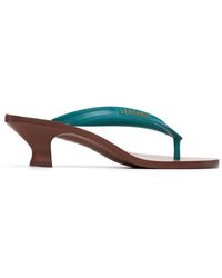 Versace - Sophie Rubber Thong Heeled Sandals - Lyst