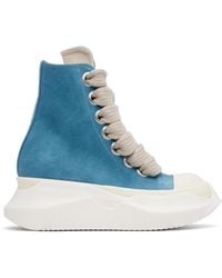 Rick Owens - ブルー Hollywood Jumbo Laces Abstract Sneak スニーカー - Lyst