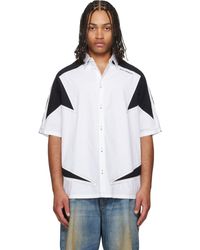 Off-White c/o Virgil Abloh - Race Logo Star Bowling Shirt - Lyst