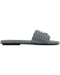 Marc Jacobs - 'The J Marc Washed Monogram Denim' Sandals - Lyst