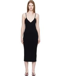 Jil Sander - Merino Wool Fine Rib Midi Dress - Lyst