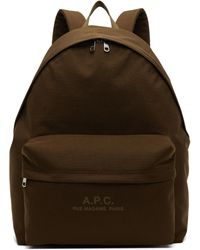 A.P.C. - Khaki Backstage Backpack - Lyst