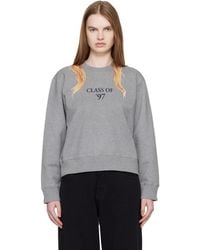 MM6 by Maison Margiela - Unbrushed Cotton Sweatshirt - Lyst