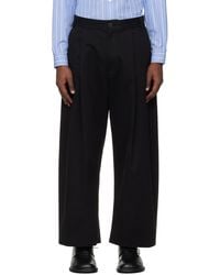 Studio Nicholson - Sorte Trousers - Lyst