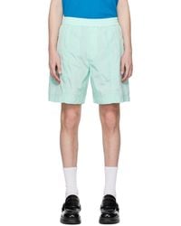 WOOYOUNGMI - Blue Paneled Shorts - Lyst