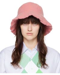 Comme des Garçons - Comme Des Garçons Shirt Pink Wool Nylon Tweed Bucket Hat - Lyst