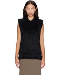 Mugler - Brushed Knit Sleeveless Vest - Lyst