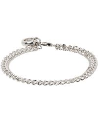 A.P.C. - . Silver Minimal Bracelet - Lyst