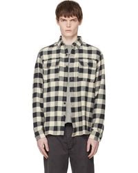 RRL - Off- Buffalo Check Twill Work Shirt - Lyst