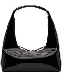 Marge Sherwood Patent Box Shoulder Bag - Black