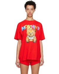 Moschino - Red Inflatable Teddy Bear T-shirt - Lyst