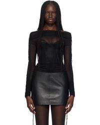 Atlein - Ssense Exclusive Off-the-shoulder Long Sleeve T-shirt - Lyst