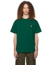 Carhartt - T-shirt chase vert - Lyst