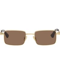 Bottega Veneta - Classic Rectangular Sunglasses - Lyst