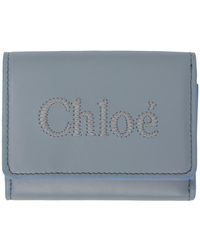 Chloé - Blue Small Sense Wallet - Lyst