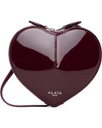 Alaïa - Burgundy 'Le Coeur' Small Bag - Lyst