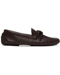 The Row - Brown Lucca Loafers - Lyst