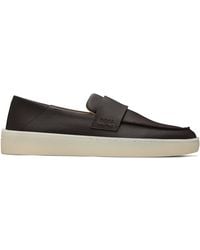 BOSS - Leather Loafers - Lyst