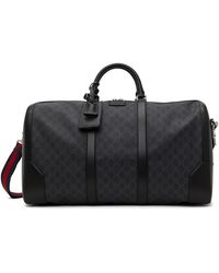Gucci Large gg Supreme Carry-on Duffle Bag - Black