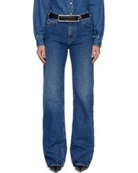 Mugler - Five Pocket Straight Denim Jeans - Lyst