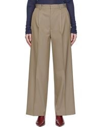 AURALEE - Light Wool Max Gabardine Two-Tuck Trousers - Lyst